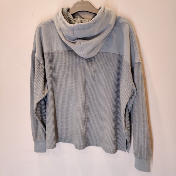 Urban Outfitters Out From Under Pale Sage Soft Waffle Knit Hoodie | Medium - Picture 4 of 7